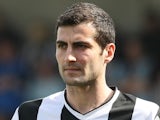 Mike Edwards of Notts County in action during the Coca Cola League Two Match between Northampton Town and Notts County at Sixfields Stadium on April 10, 2010 