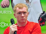Retired Manchester United midfielder Paul Scholes, 39, attends a press conference during a promotional trip in Singapore on March 22, 2014