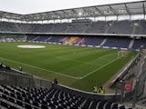 General view of the Red Bull Arena, home of FC Salzburg taken during the Austrian Bundesliga match between FC Salzburg and FK Austria Wien held on May 26, 2013