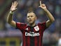 Jeremy Menez of AC Milan celebrates his goal during the Serie A match between AC Milan and SS Lazio at Stadio Giuseppe Meazza on August 31, 2014