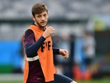 England's midfielder Adam Lallana attends a training session at the Mineirao Stadium in Belo Horizonte on June 23, 2014