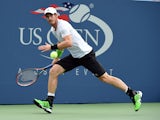 Andy Murray of Great Britian plays against Andrey Kuznetsov of Russia during their 2014 US Open men's singles match at the USTA Billie Jean King National Tennis Center on August 29, 2014