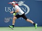 Andy Murray of Great Britian plays against Andrey Kuznetsov of Russia during their 2014 US Open men's singles match at the USTA Billie Jean King National Tennis Center on August 29, 2014
