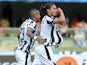 Martin Caceres of Juventus celebrates after scoring his opening goal during the Serie A match between AC Chievo Verona and Juventus FC at Stadio Marc'Antonio Bentegodi on August 30, 2014
