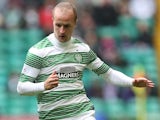 Leigh Griffiths of Celtic controls the ball during the Scottish Premiership League Match between Celtic and Dundee United, at Celtic Park on August 16, 2014