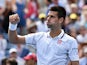 Novak Djokovic of Serbia celebrates his 6-3, 6-2, 6-2 win over Sam Querrey of the US during their 2014 US Open men's singles match at the USTA Billie Jean King National Tennis Center on August 30, 2014