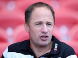 David Humphreys, the Gloucester director of rugby looks on at Kingsholm Stadium on August 21, 2014