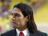 Monaco's Colombian forward Radamel Falcao looks on before the French L1 football match Monaco (ASM) vs Lille (LOSC) on August 30, 2014