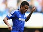 Loic Remy of Chelsea celebrates as he scores their fourth goal during the Barclays Premier League match between Chelsea and Swansea City at Stamford Bridge on September 13, 2014