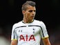 Erik Lamela of Spurs in action during the Barclays Premier League match between West Ham United and Tottenham Hotspur at Boleyn Ground on August 16, 2014