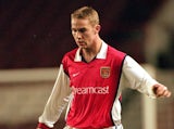 Liam Chilvers of Arsenal Youth in action during the Times FA Youth Cup Semi Final First Leg match against Middlesbrough Youth played at Highbury on March 21, 2000