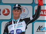 Mark Renshaw of Australia and Omega Pharma-Quickstep poses on the podium after the 4th stage of the 50th Presidential Cycling Tour a 132 km stage between Fethiye to Marmaris on April 30, 2014