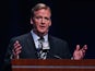 Commissioner Roger Goodell speaks during a Super Bowl XLVIII news conference at the Rose Theater, Jazz at Lincoln Center on January 31, 2014