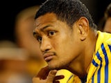 Taulima Tautai of the Eels looks on during the NRL trial match between the Penrith Panthers and the Parramatta Eels at Centrebet Stadium on February 17, 2012