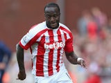 Victor Moses of Stoke City in action during the Barclays Premier League match between Stoke City and Leicester City at Britannia Stadium on September 13, 2014