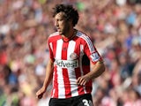 Will Buckley of Sunderland controls the ball during the Barclays Premier League match between Sunderland and Tottenham Hotspur at Stadium of Light on September 13, 2014