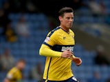 Will Hoskins of Oxford United during the Sky Bet League Two match between Oxford United and Dagenham & Redbridge at Kassam Stadium on August 30, 2014