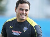 Clermont's New Zealander winger Zac Guildford during a training on August 21, 2014