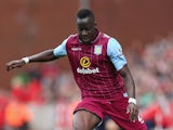 Aly Cissokho of Aston Villa in action during the Barclays Premier League match between Stoke City and Aston Villa at Britannia Stadium on August 16, 2014