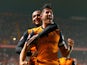 Danny Batth of Wolverhampton Wanderers celebrates his goal during the Sky Bet Championship match against Charlton Athletic on September 16, 2014