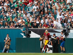 Eagles win heated clash with Redskins