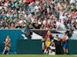 DeSean Jackson #11 of the Washington Redskins celebrates a touchdown in the third quarter against the Philadelphia Eagles at Lincoln Financial Field on September 21, 2014