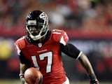 Wide receiver Devin Hester #17 of the Atlanta Falcons carries the ball against the Tampa Bay Buccaneers during a game at the Georgia Dome on September 18, 2014