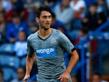 Facundo Ferreyra of Newcastle in action during the Pre Season Friendly match between Huddersfield Town and Newcastle United at the John Smith's Stadium on August 5, 2014