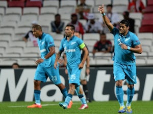 Zenit ease to victory at Benfica