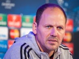 NK Maribor's head coach Ante Simundza gives a press conference on the eve of the UEFA Champions League footbal match NK Maribor vs. Sporting Lisbon, on September 16, 2014