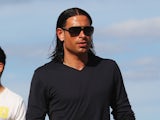 Tim Wiese of the German national team are sighted at the beach on June 19, 2012 