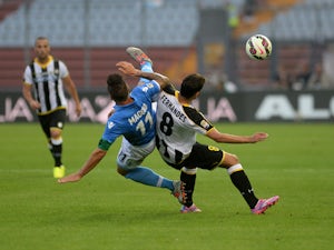 Napoli fall to Udinese defeat