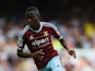 Enner Valencia of West Ham United in action during the Barclays Premier League match between West Ham United and Tottenham Hotspur at Boleyn Ground on August 16, 2014