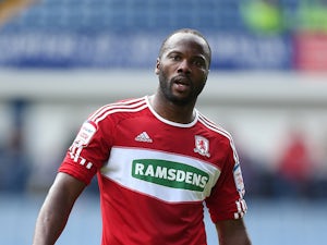 Andre Bikey of Middlesbrough in action during the npower Championship match between Sheffield Wednesday and Middlesbrough at Hillsborough Stadium on May 4, 2013