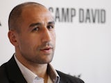 Boxer Arthur Abraham looks on during a press conference on September 16, 2010