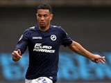 Carlos Edwards of Millwall in action during the Sky Bet Championship match between Millwall and Blackpool at The Den on August 30, 2014