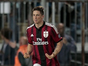 Half-Time Report: Torres gives AC Milan hope