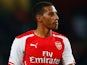 Isaac Hayden of Arsenal look down during the Capital One Cup Third Round match between Arsenal and Southampton on September 23, 2014