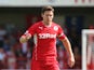 Captain of Crawley Town Josh Simpson in action during the Sky Bet League One match between Crawley Town FC and Coventry at Broadfield Stadium on August 03, 2013