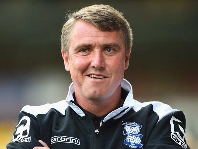 Lee Clark of Birmingham City looks on prior to the Pre Season Friendly match between Notts County and Birmingham City at Meadow Lane on July 29, 2014
