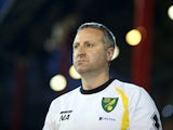 Norwich manager Neil Adams during the Sky Bet Championship match between Brentford and Norwich City at Griffin Park on September 16, 2014