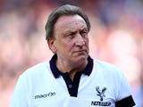 Neil Warnock, manager of Crystal Palace looks on prior to the Barclays Premier League match between Crystal Palace and Burnley at Selhurst Park on September 13, 2014