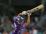 Shoaib Malik of the Hurricanes bats during the Big Bash League match between the Perth Scorchers and the Hobart Hurricanes at WACA on January 7, 2014