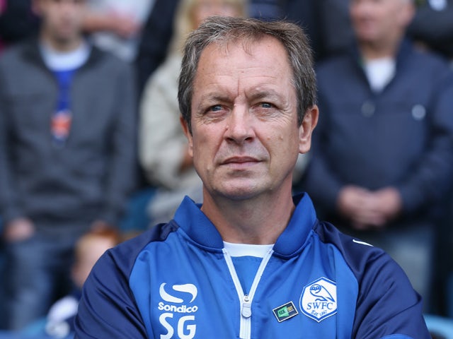 Stuart Gray, the Sheffield Wednesday manager, looks on during the Sky Bet Championship match between Sheffield Wednesday and Nottingham Forest at Hillsborough Stadium on August 30, 2014