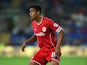Cardiff player Tom Adeyemi in action during the Sky Bet Championship match between Cardiff City and Middlesbrough at Cardiff City Stadium on September 16, 2014