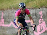 Damiano Cunego of Italy and Lampre-Merida in action during the fifteenth stage of the 2014 Giro d'Italia, a 225km high mountain stage between Valdengo and Plan di Montecampione on May 25, 2014