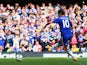 Eden Hazard of Chelsea scores the opening goal from the penalty spot during the Barclays Premier League match between Chelsea and Arsenal at Stamford Bridge on October 4, 2014