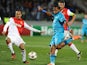 Zenit St Petersburg's Jose Rondon vies with Monaco's Ricardo Carvalho during their UEFA Champions league group C football match in Saint Petersburg on October 1, 2014