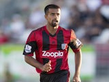 Adil Nabi of West Bromwich Albion in action during the pre season friendly match between Puskas FC Academy and West Bromwich Albion at the Varosi Stadium on July 22, 2013