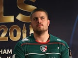 Ed Slater of Leicester Tigers addresses the media during the 2014/15 European Rugby Champions Cup and European Rugby Challenge Cup Tournament Launch at The Twickenham Stoop on October 8, 2014